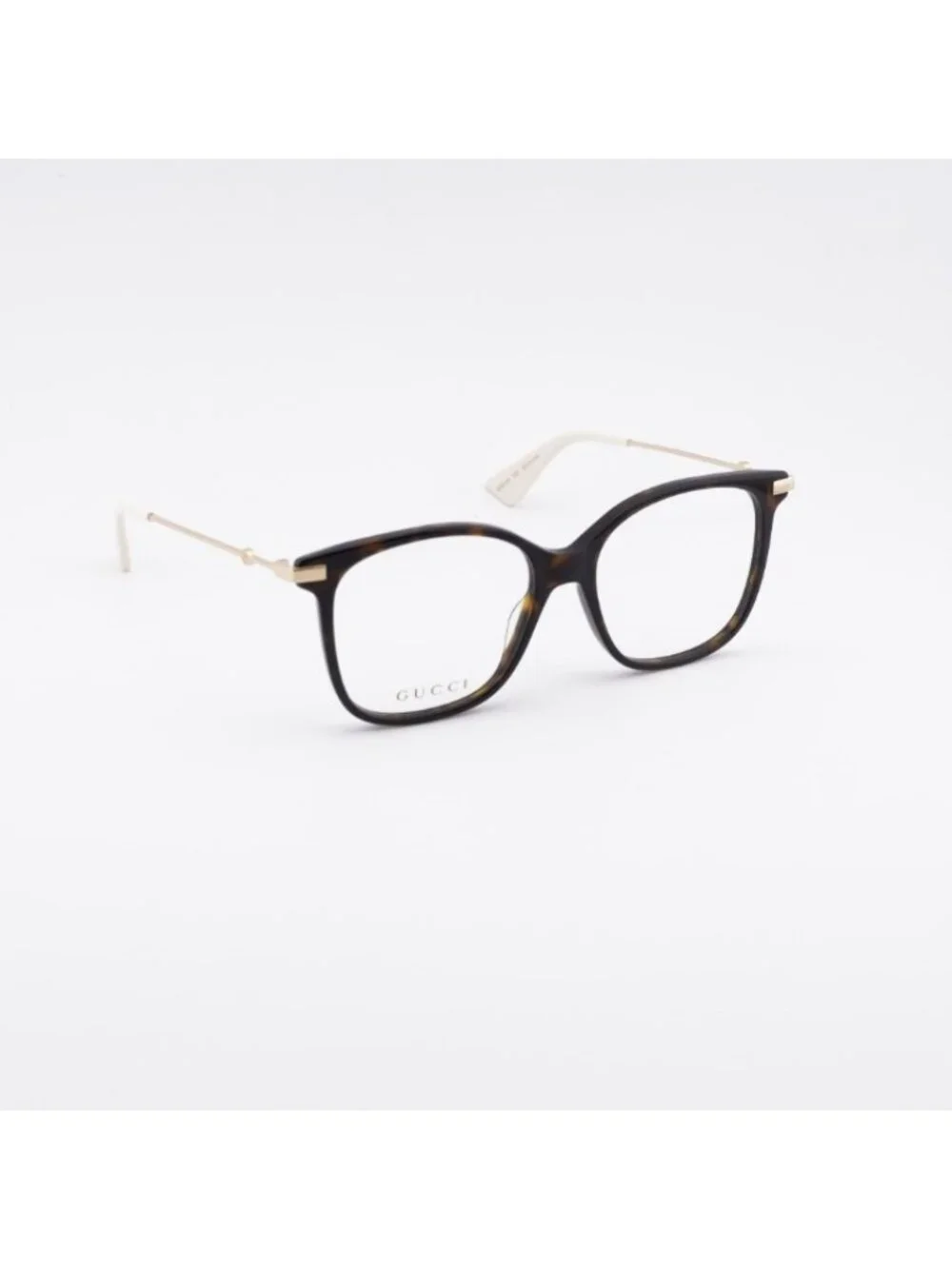 Gucci GG0512O 002 Eyeglasses Havana/Gold 52mm Square Frame